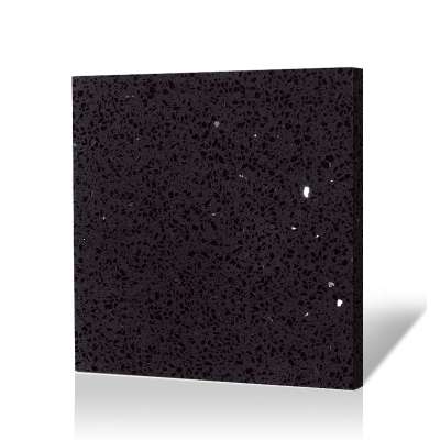 Black Quartz Wall & Floor Tile new color cloudy black quartz slabs for Hotel & Villa