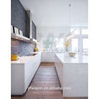 high-tech artificial cararra white quartz kitchen countertops benchtop vanity stone surface